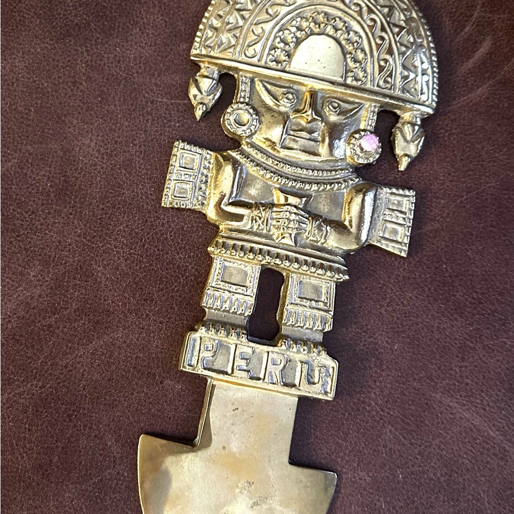 Brass Peruvian Decorative Figurine